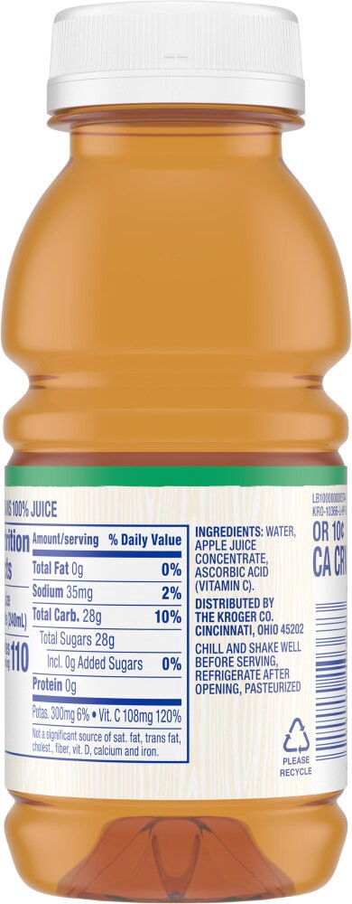 slide 4 of 4, Kroger Apple Juice - 8 oz, 8 oz
