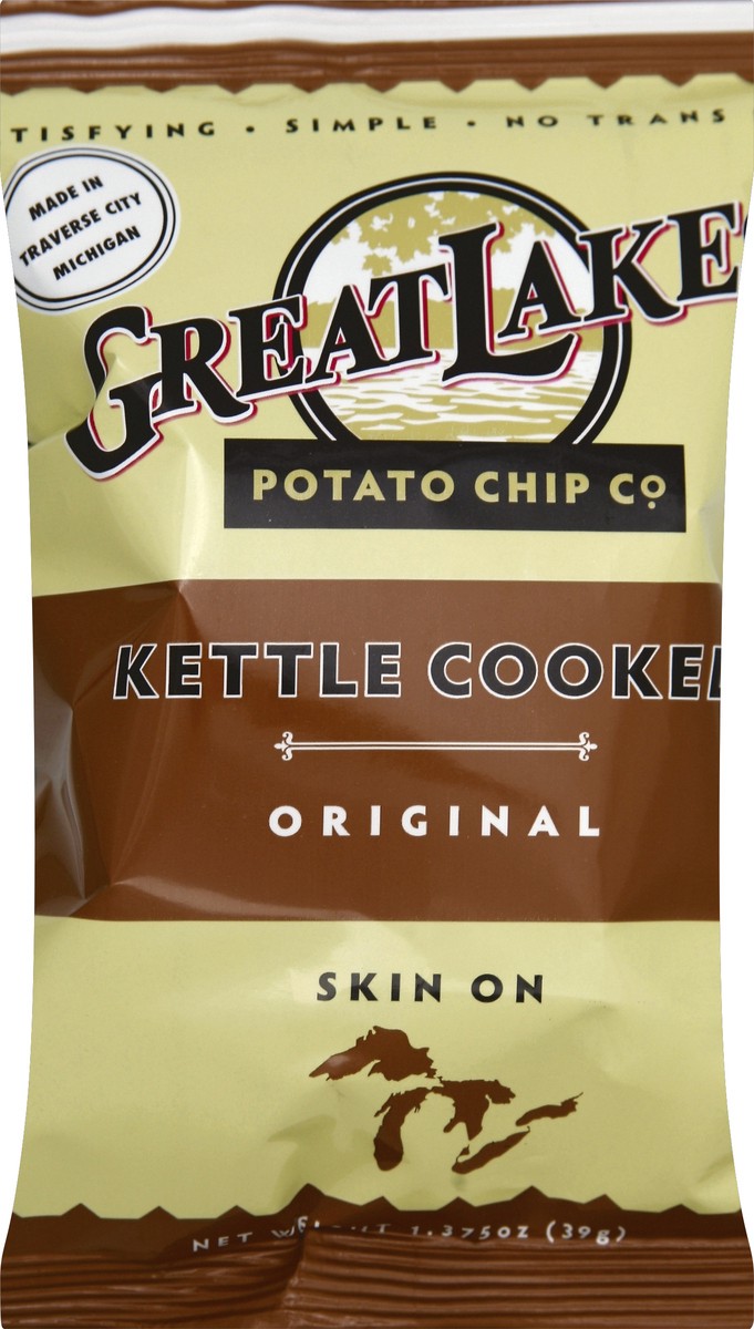 slide 1 of 1, Great Lakes Potato Chip Potato Chips 1.375 oz, 1.38 oz