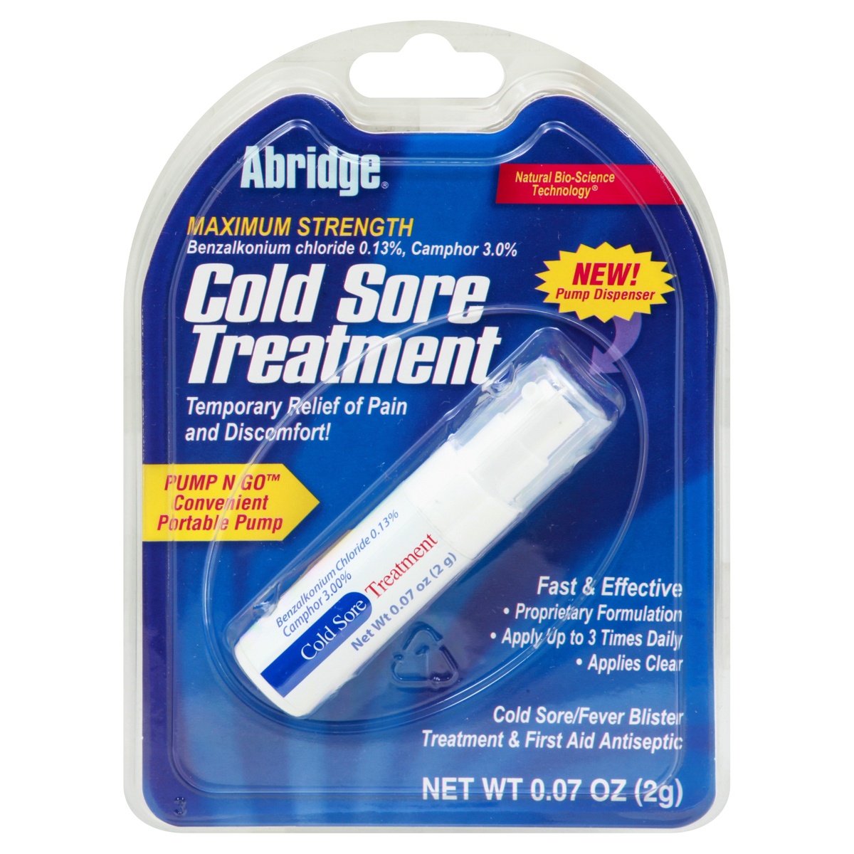 slide 1 of 1, Abridge Maximum Strength Cold Sore Treatment 0.07 oz, 0.07 oz