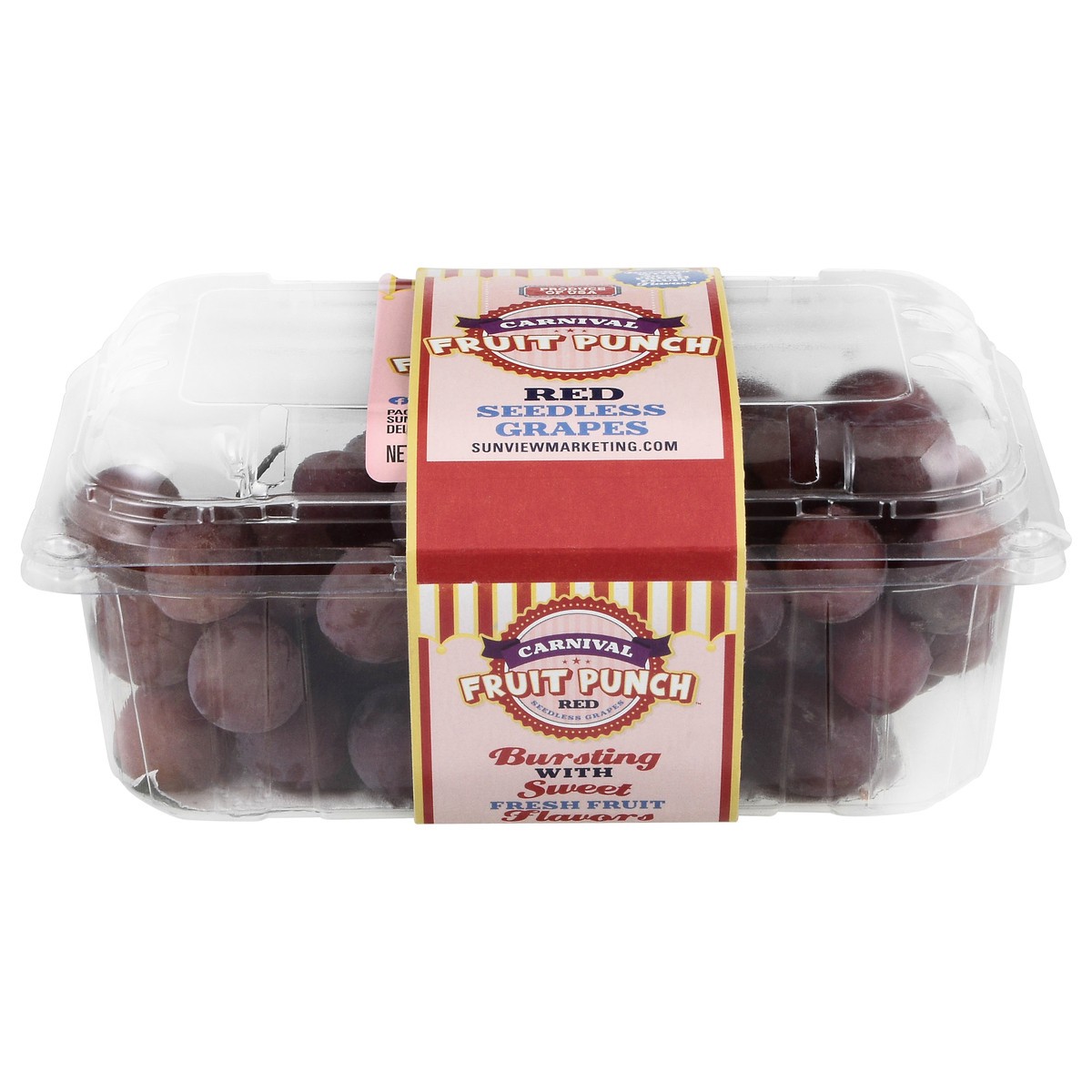 slide 1 of 11, Carnival Red Seedless Fruit Punch Grapes 16 oz, 16 oz