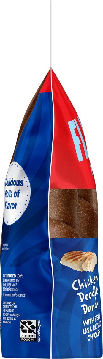 slide 6 of 14, Milk-Bone Flavor Rolls Chicken Doodle Dandy Rawhide Free Dog Treats With Chicken, 5-Count Bag, 11 oz