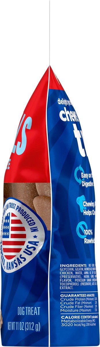 slide 14 of 14, Milk-Bone Flavor Rolls Chicken Doodle Dandy Rawhide Free Dog Treats With Chicken, 5-Count Bag, 11 oz