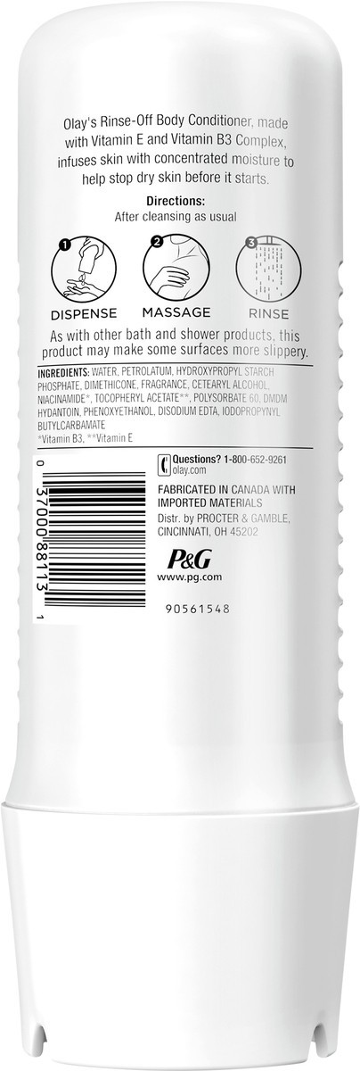 slide 2 of 3, Olay Rinse-off Body Conditioner with Vitamin E,  8 fl oz, 8 fl oz