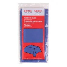 GFS Navy Plastic Tablecover