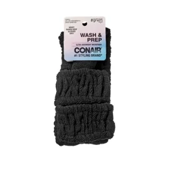 scünci Scunci Spa Headwrap Wristband Set - Black - 3 pc