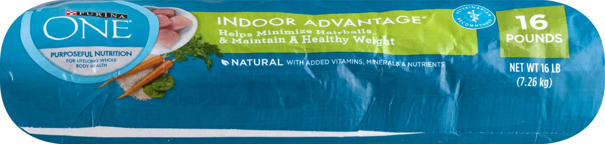 slide 2 of 9, Purina ONE Natural, Low Fat, Weight Control, Indoor Dry Cat Food, +Plus Indoor Advantage, 16 lb