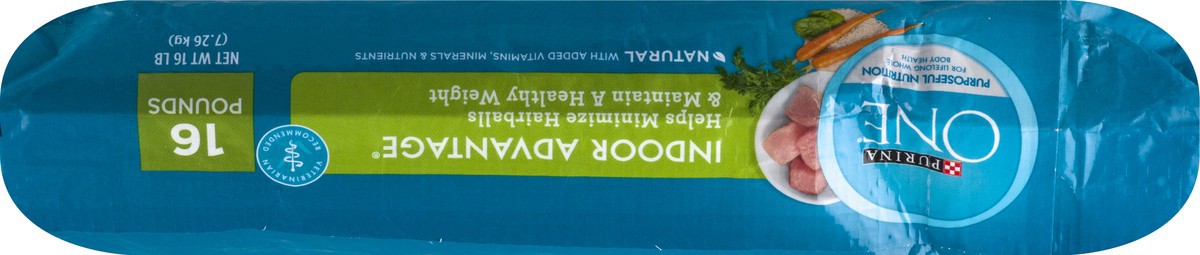 slide 9 of 9, Purina ONE Natural, Low Fat, Weight Control, Indoor Dry Cat Food, +Plus Indoor Advantage, 16 lb