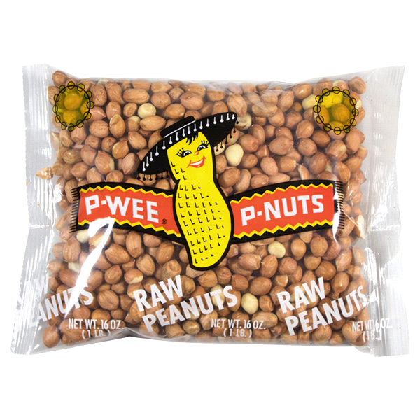 slide 1 of 1, P-Wee Raw Spanish Peanuts, 16 oz