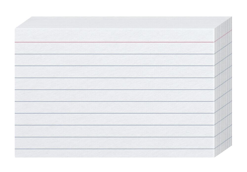 slide 3 of 3, Oxford Ruled White Index Cards, 100 ct; 35 in