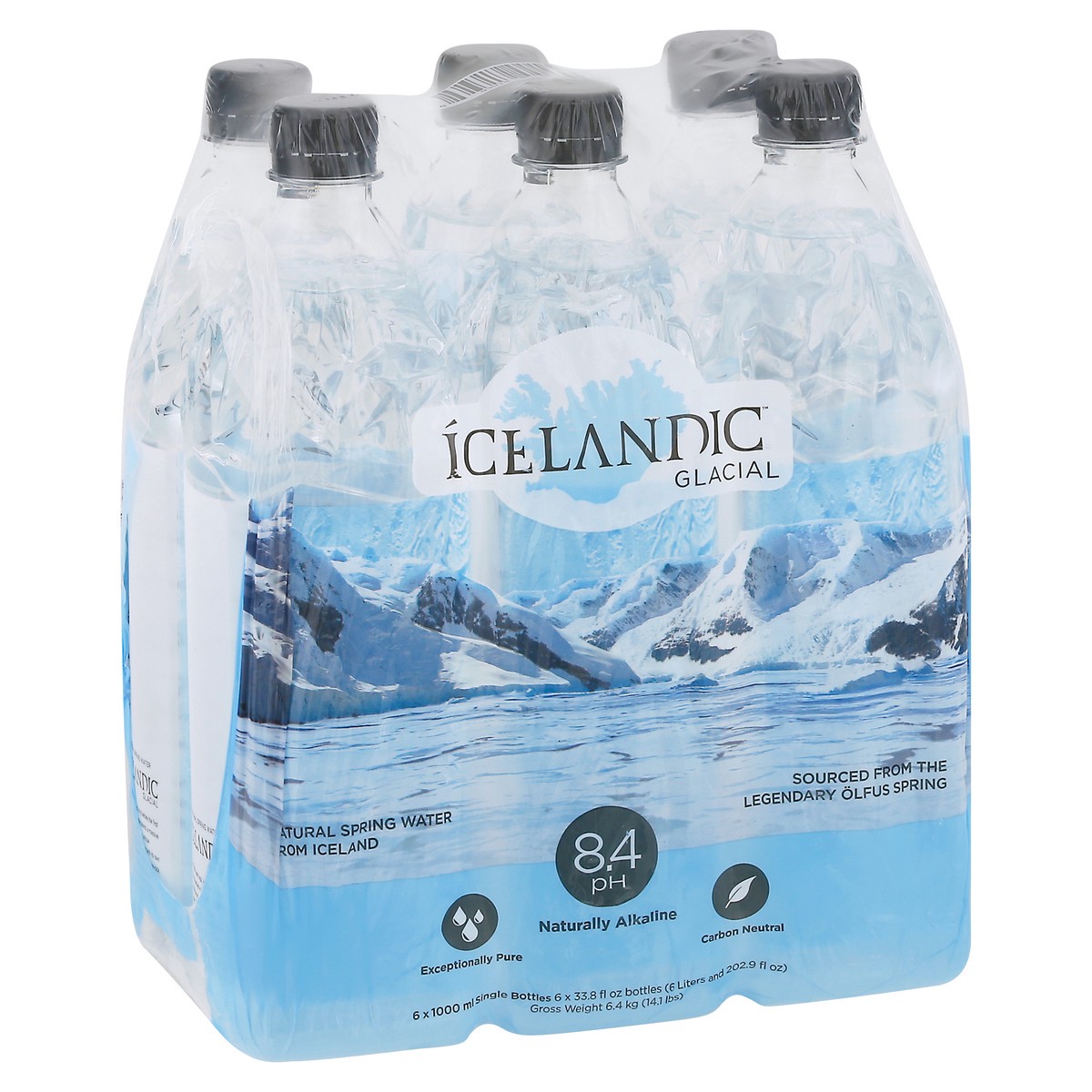 slide 5 of 10, Icelandic Glacial Naturally Alkaline Spring Water - 6 ct; 1 liter, 6 ct; 1 liter