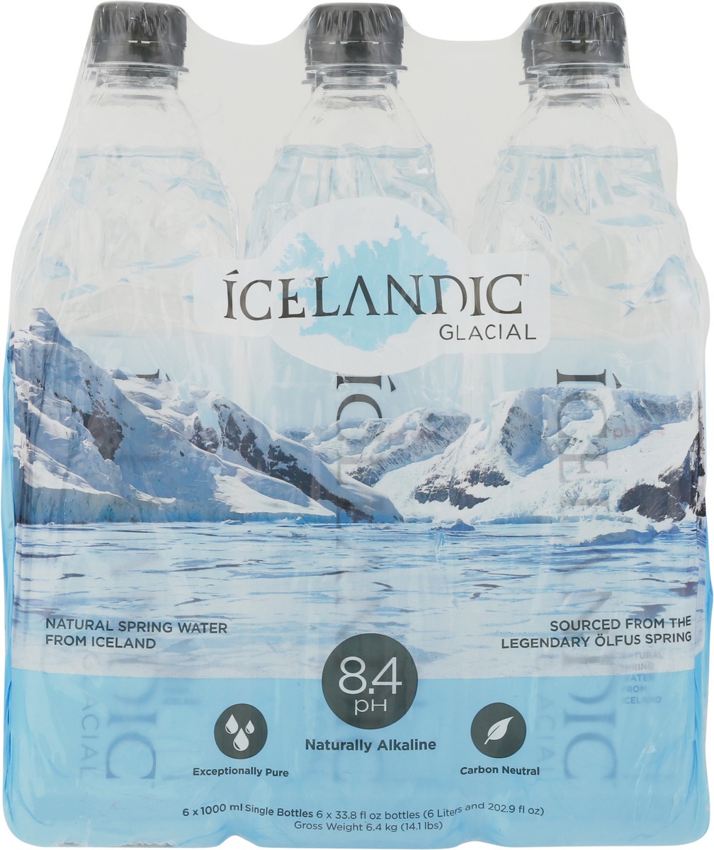 slide 7 of 10, Icelandic Glacial Naturally Alkaline Spring Water - 6 ct; 1 liter, 6 ct; 1 liter