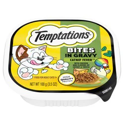 Temptations Catnip Fever Bites in Gravy Adult Wet Cat Food