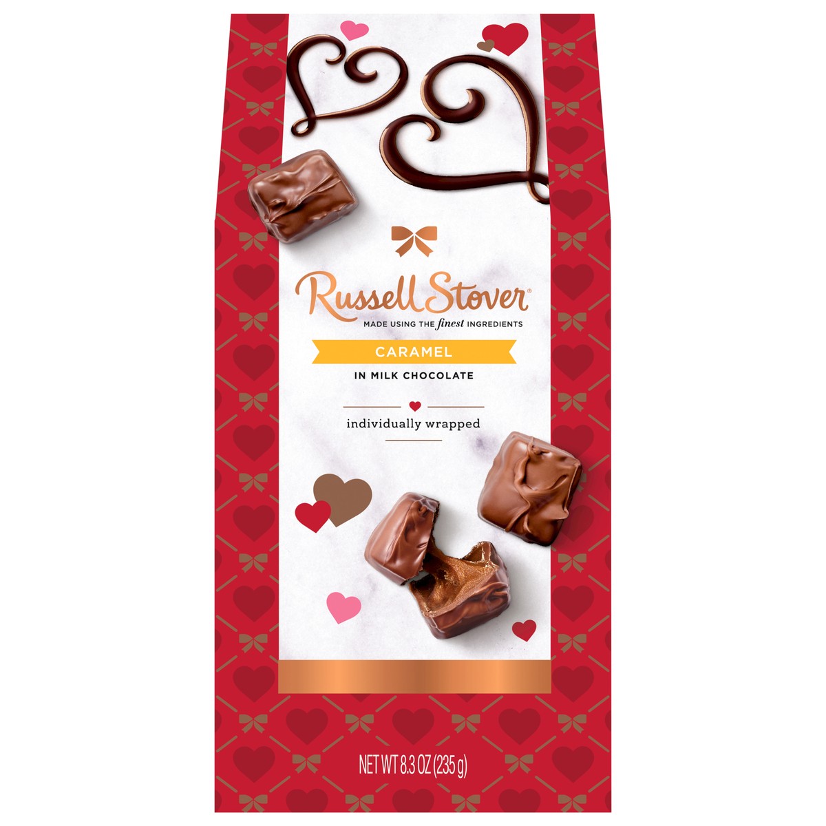 slide 1 of 1, Russell Stoverindividually Wrapped Caramel In Milk Chocolate Candy, 8.3 oz