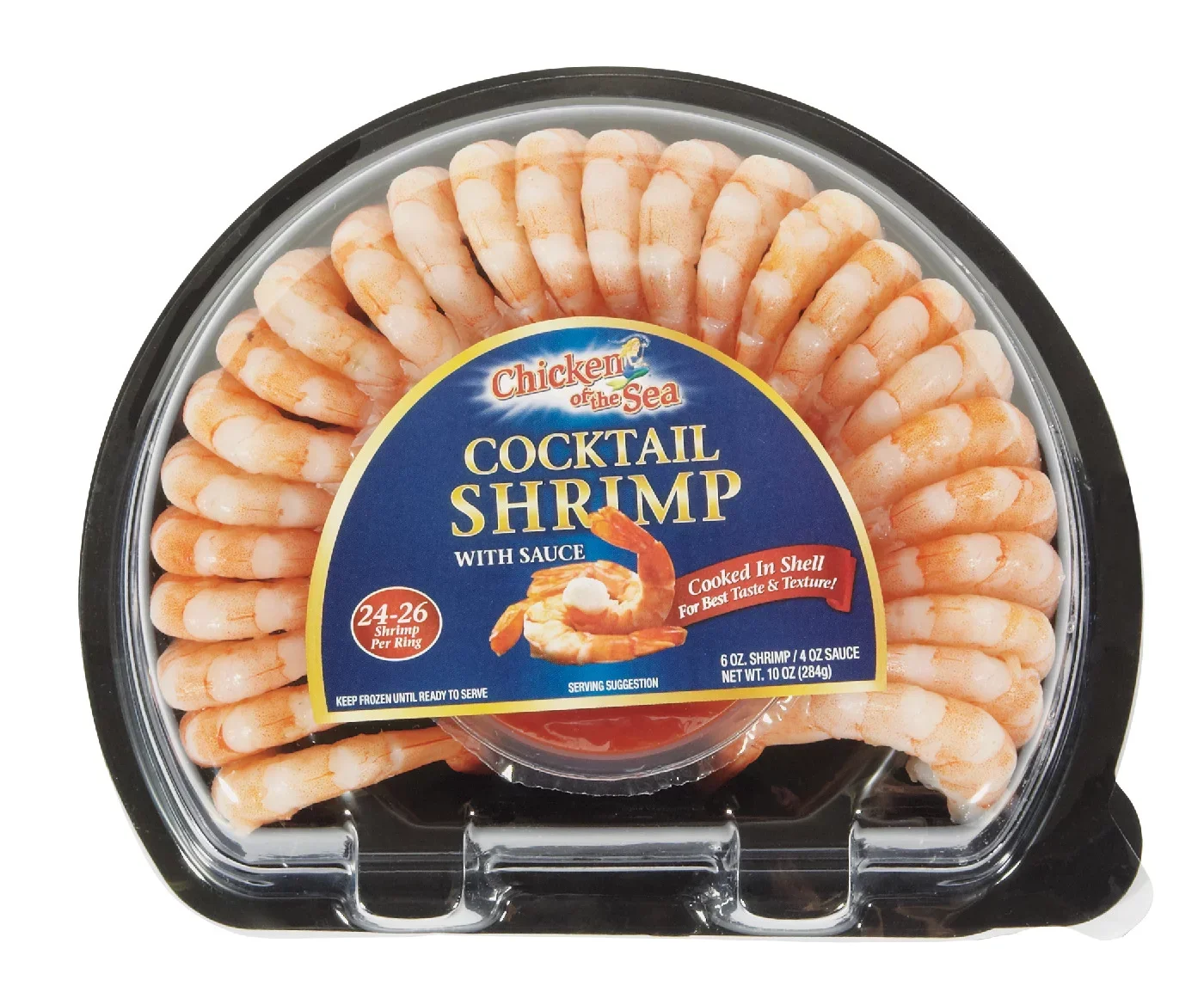 slide 1 of 1, Chicken of the Sea Frozen Shrimp Ring & Cocktail Sauce, per lb