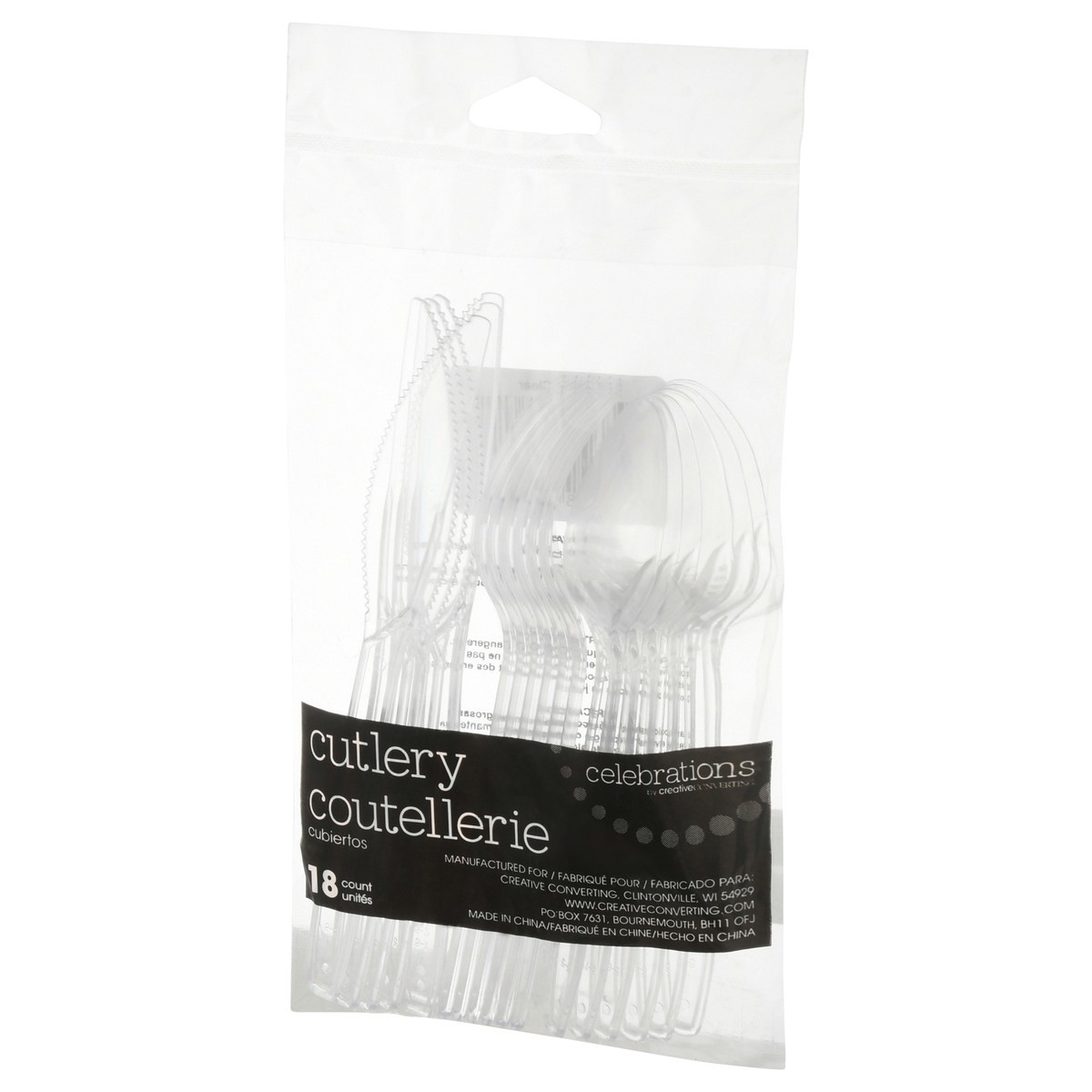 slide 4 of 11, Celebrations Clear Assorted Cutlery, 18 ct