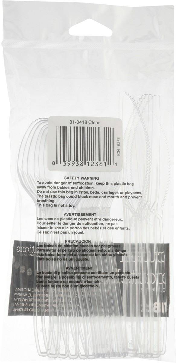 slide 2 of 11, Celebrations Clear Assorted Cutlery, 18 ct