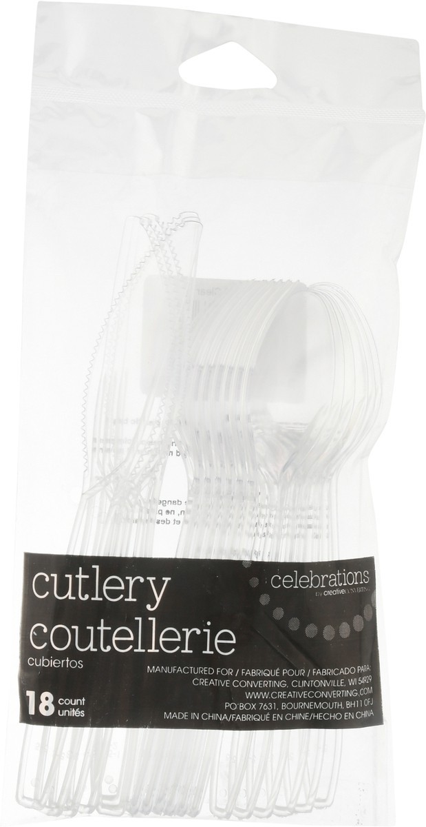 slide 6 of 11, Celebrations Clear Assorted Cutlery, 18 ct