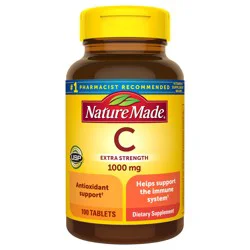 Nature Made Extra Strength Vitamin C 1000 mg Tablets, 100 Count