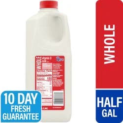 QFC Vitamin D Whole Milk - 1/2 gal