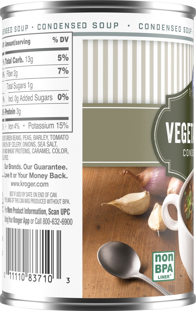 slide 2 of 4, Kroger Vegetable Beef Condensed Soup, 10.5 oz