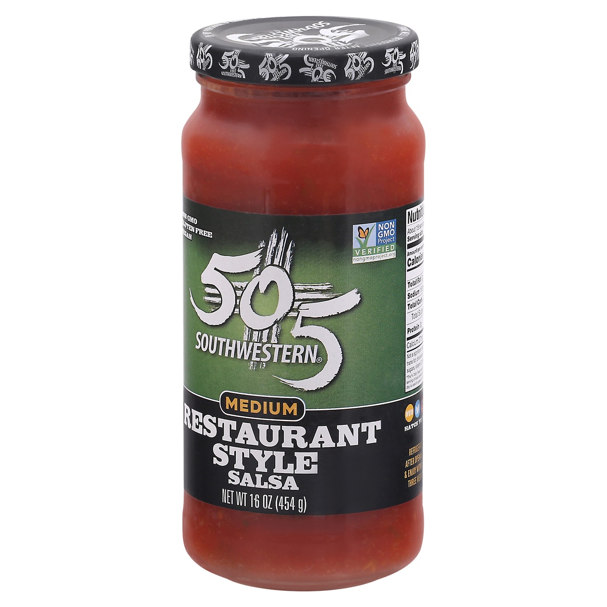 slide 3 of 11, 505 Southwestern Hatch Valley Green Chile Medium Restaurant Style Salsa, 16 oz