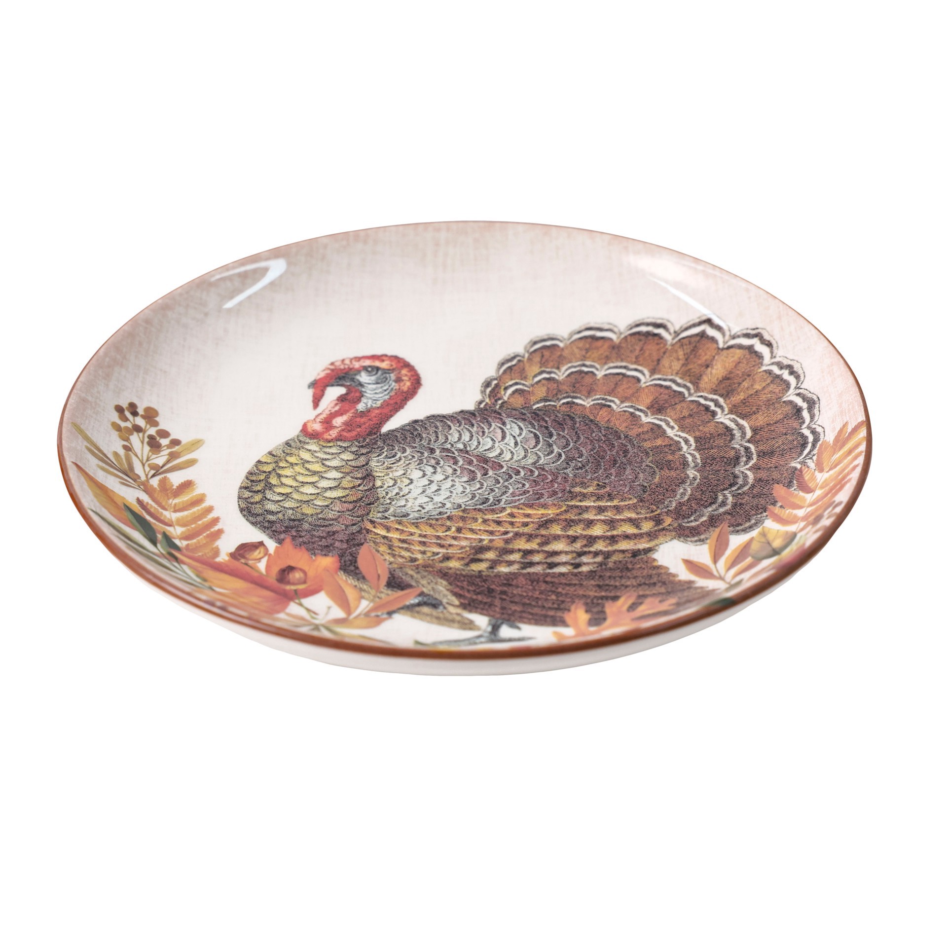 slide 2 of 4, 8.5" Turkey Ceramic Salad Plate By Ashland, 8.5 in