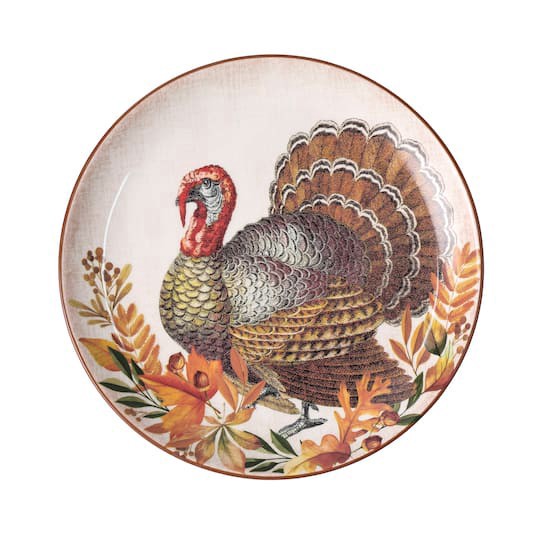 slide 1 of 4, 8.5" Turkey Ceramic Salad Plate By Ashland, 8.5 in