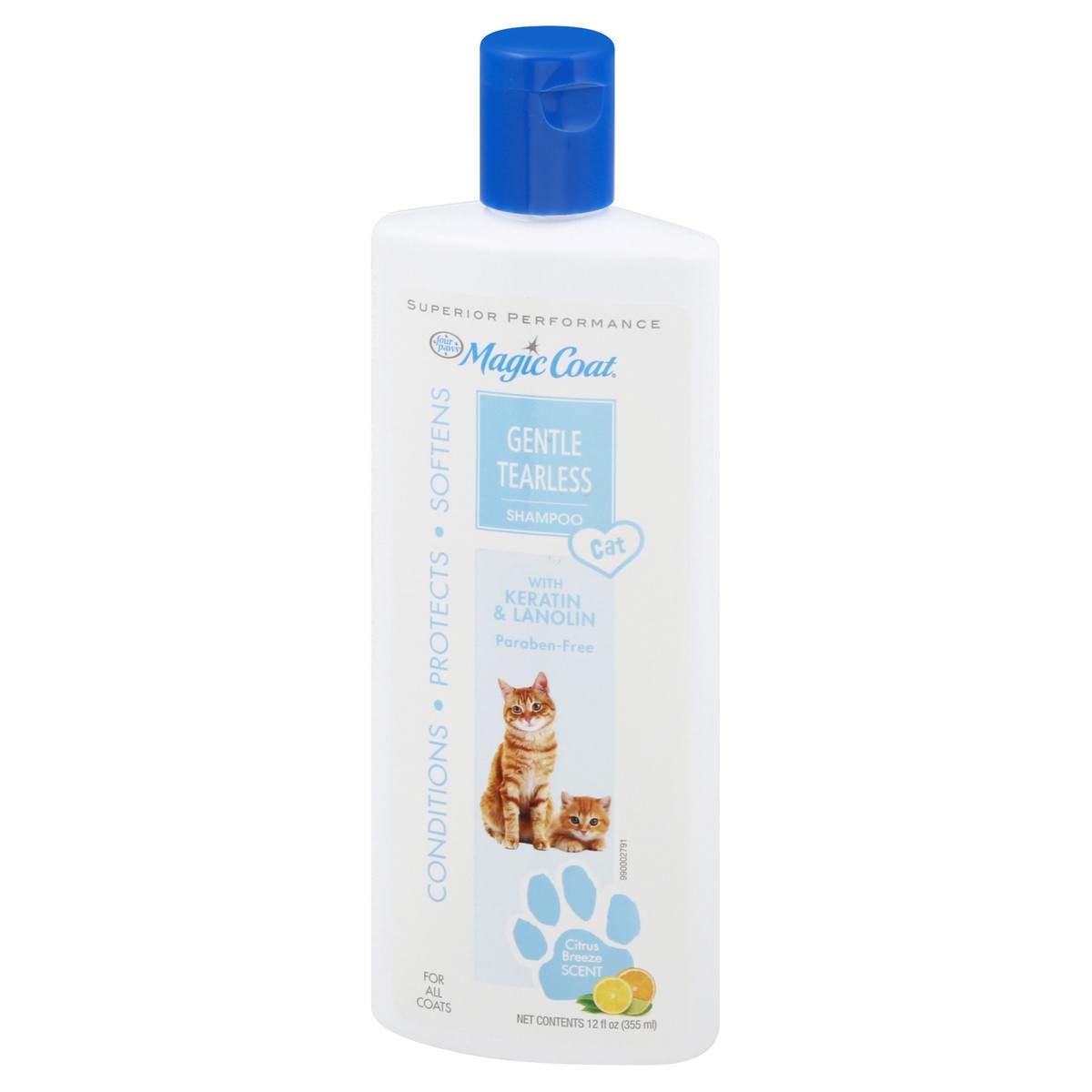 slide 8 of 11, Four Paws Gentle Tearless Cat Citrus Breeze Scent Shampoo 12 oz, 12 oz