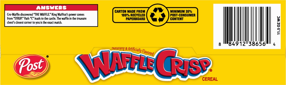 slide 8 of 9, Waffle Crisp Post Waffle Crisp Cereal, 11.5 oz