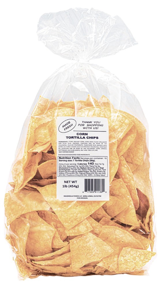 slide 4 of 5, Made Fresh Corn Tortilla Chips - 16 oz, 16 oz