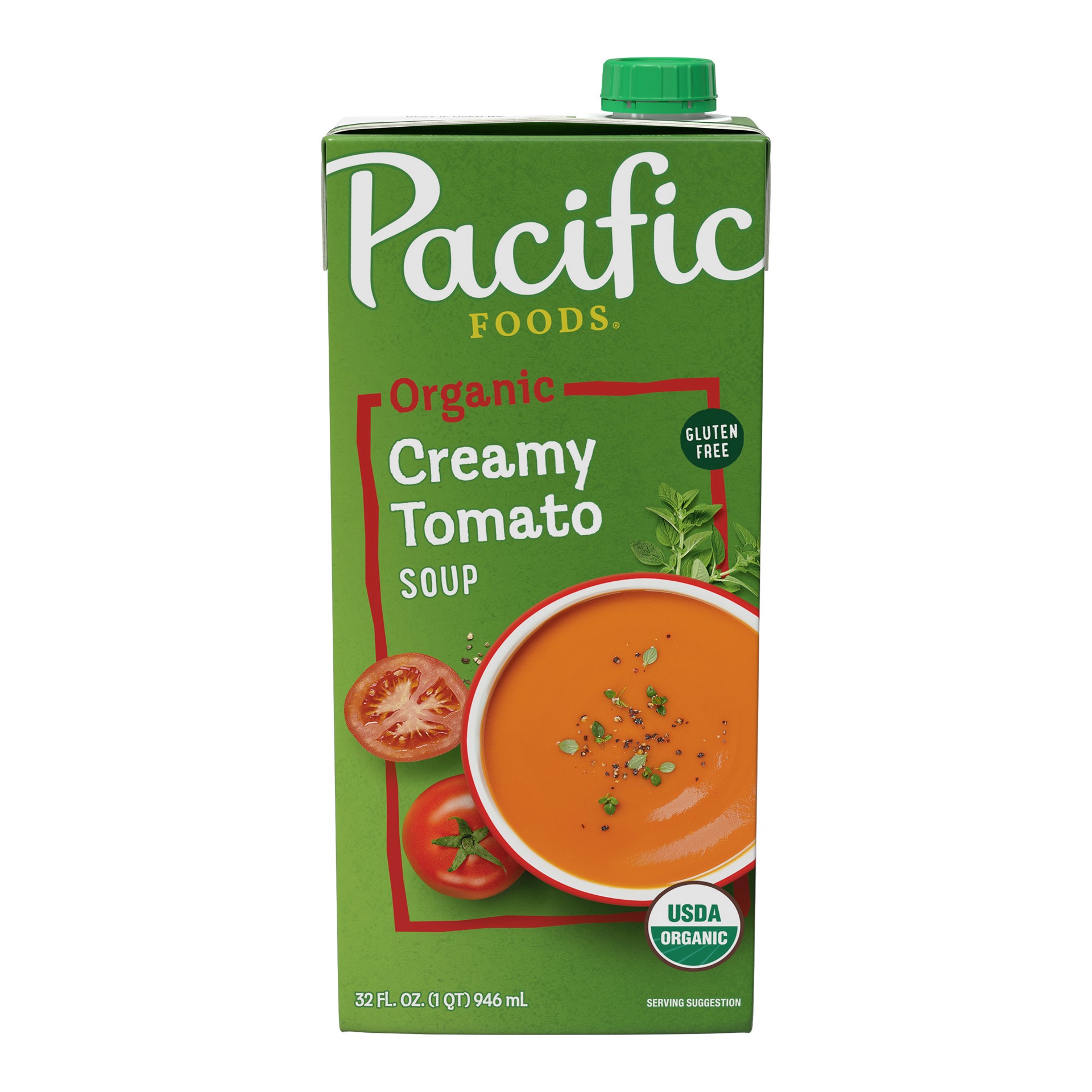 slide 1 of 5, Pacific Foods Organic Creamy Tomato Soup, 32 oz Carton, 32 oz