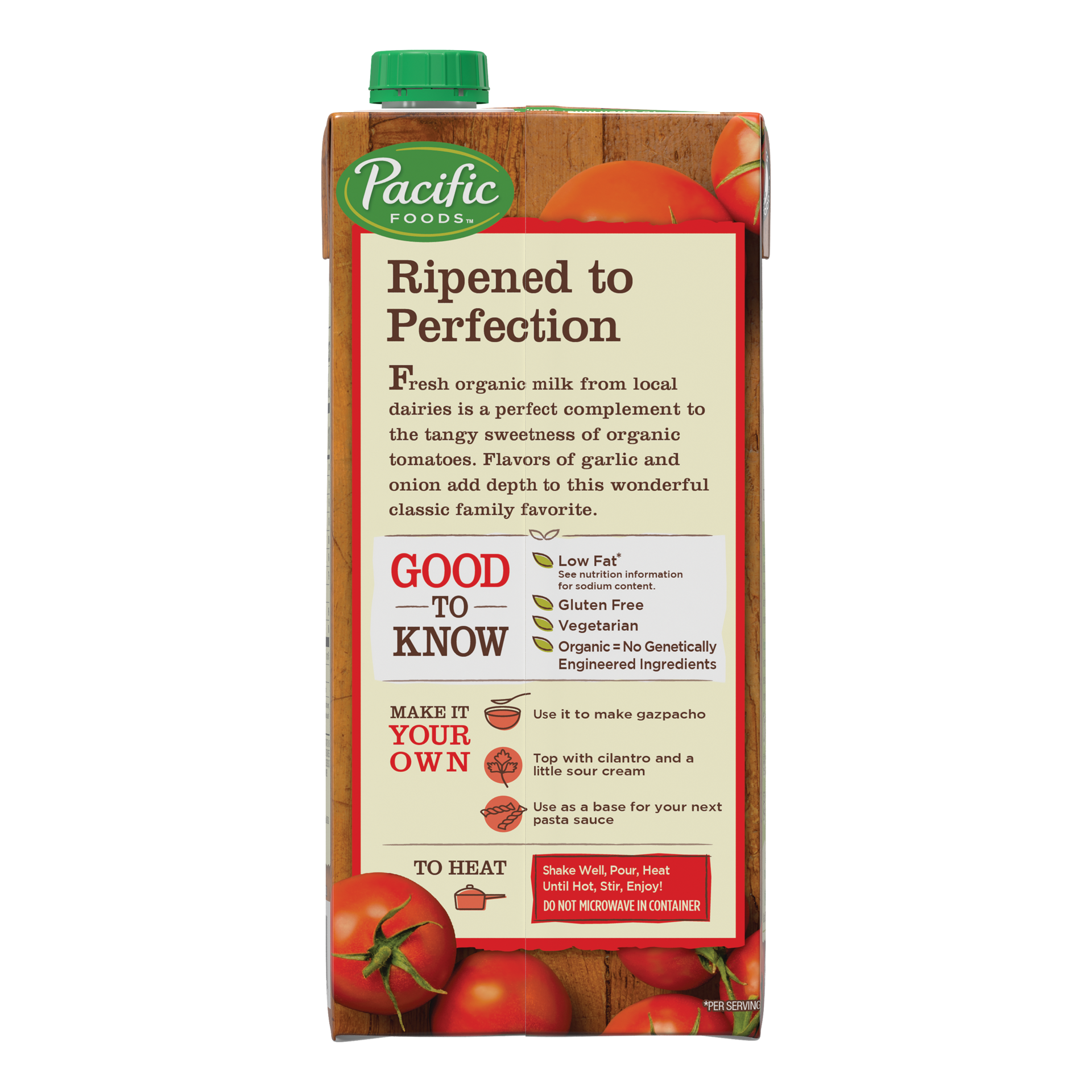 slide 2 of 5, Pacific Foods Organic Creamy Tomato Soup, 32 oz Carton, 32 oz