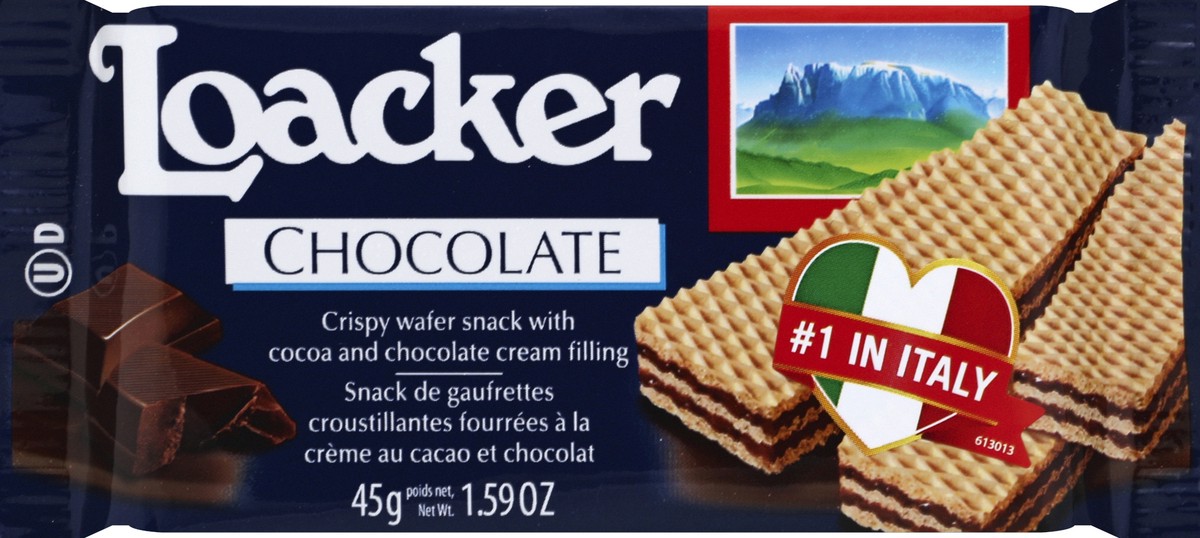 slide 3 of 6, Loacker Wafer 45 g, 45 g