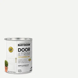 Rust-Oleum Satin Door & Trim Paint - Quart, White