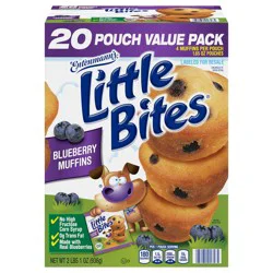 Entenmann''s Little Bites Blueberry Muffins, 20 packs, Mini Muffins, 33 oz Multipack