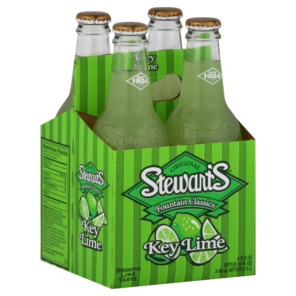 slide 1 of 1, Stewart's Original Fountain Classics Key Lime, 4 ct; 12 fl oz