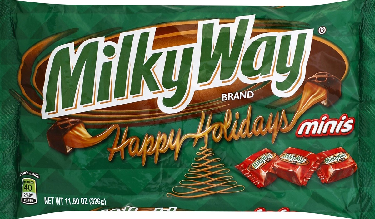 slide 3 of 6, Milky Way, Holiday Minis Chocolate Candy, 11.5 Oz, 11 oz