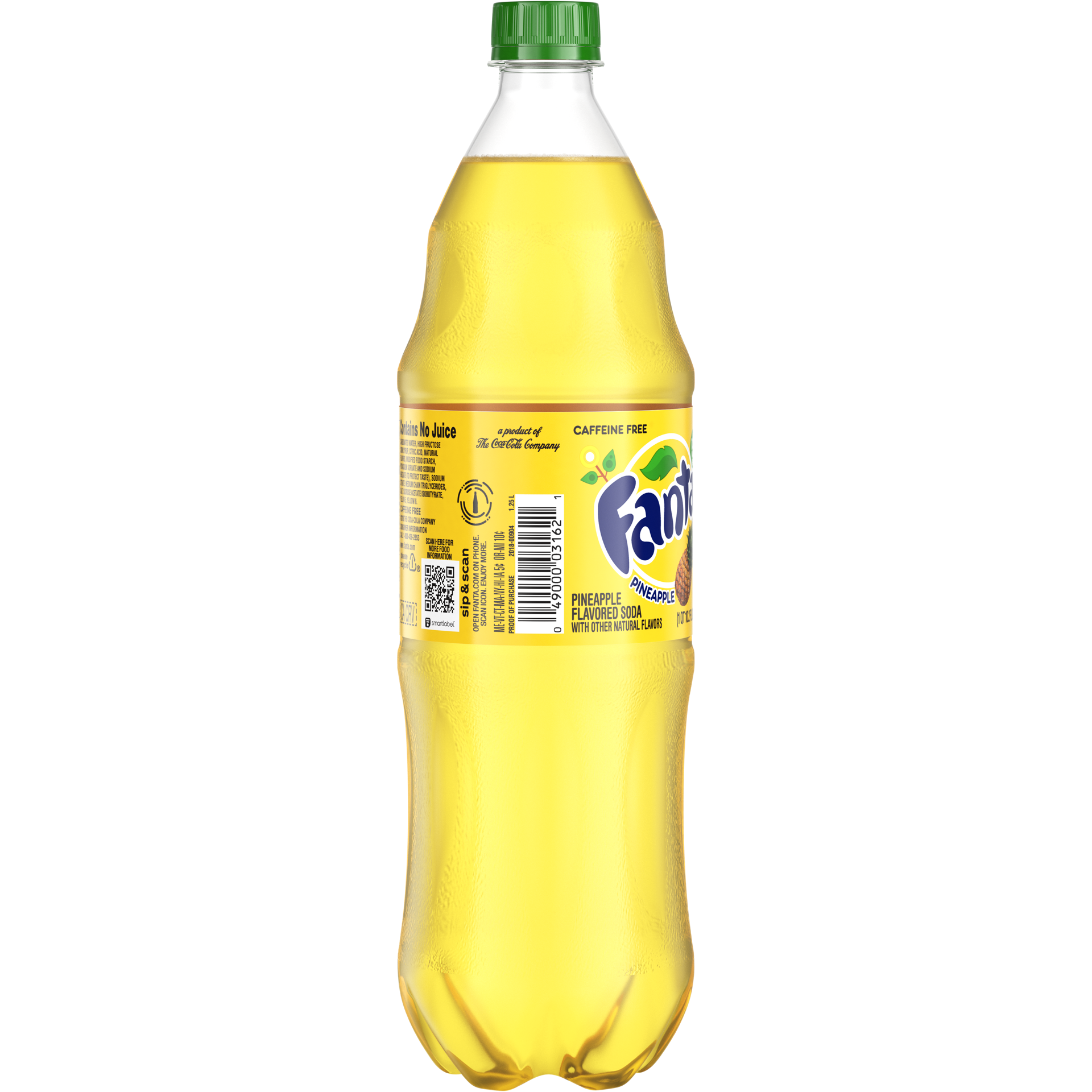 slide 3 of 5, Fanta Pineapple Soda Fruit Flavored Soft Drink- 42.20 fl oz, 42.20 fl oz