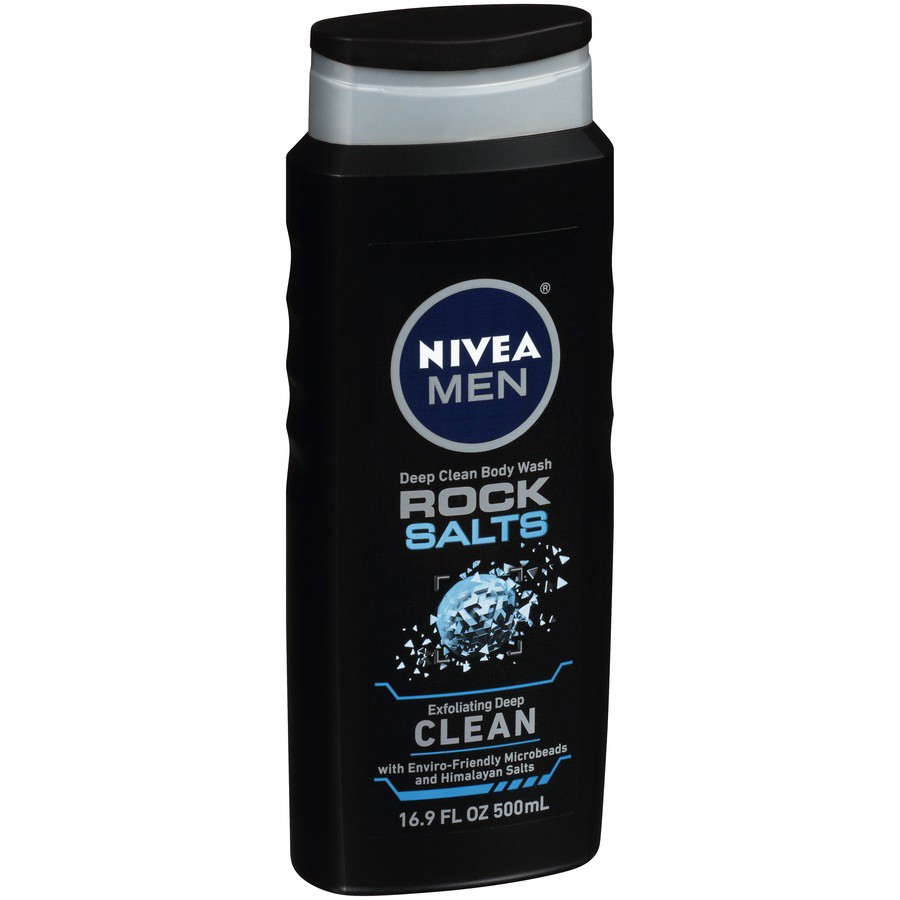 slide 2 of 7, Nivea Men Rock Salts Deep Clean Body Wash, 16.9 fl oz