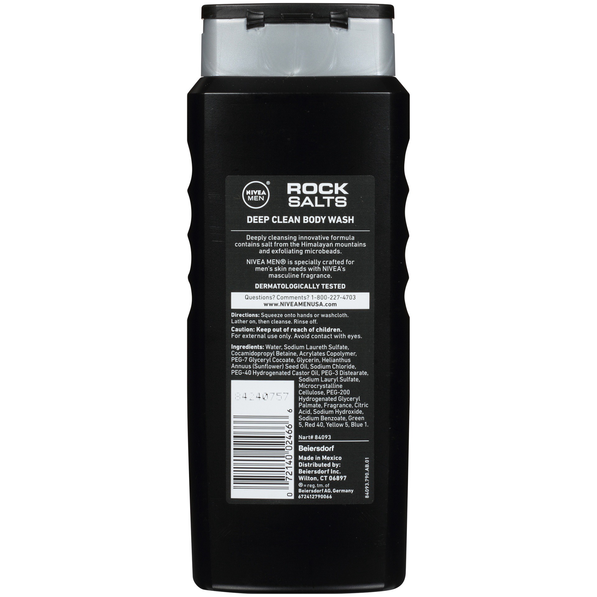 slide 6 of 7, Nivea Men Rock Salts Deep Clean Body Wash, 16.9 fl oz