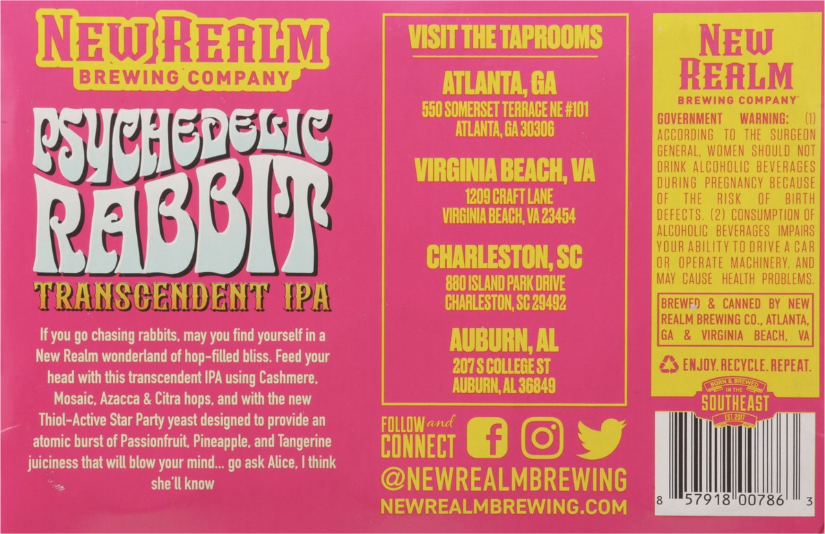 slide 10 of 12, New Realm Psychedelic Rabbit Ipai, 1 ct