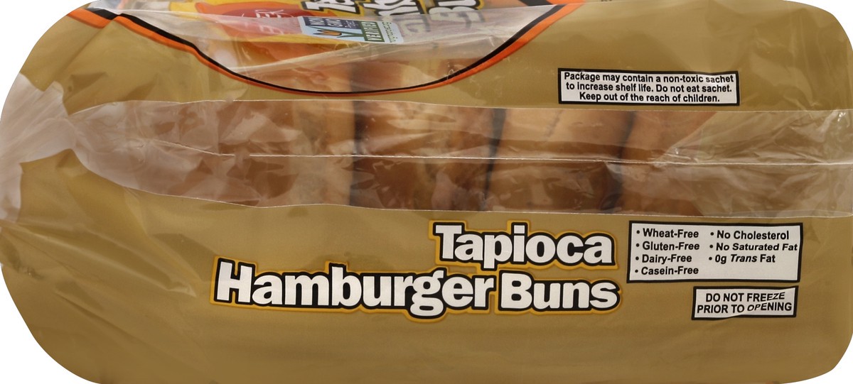 slide 3 of 5, Ener-G Tapioca Hamburger Buns, 7.76 oz