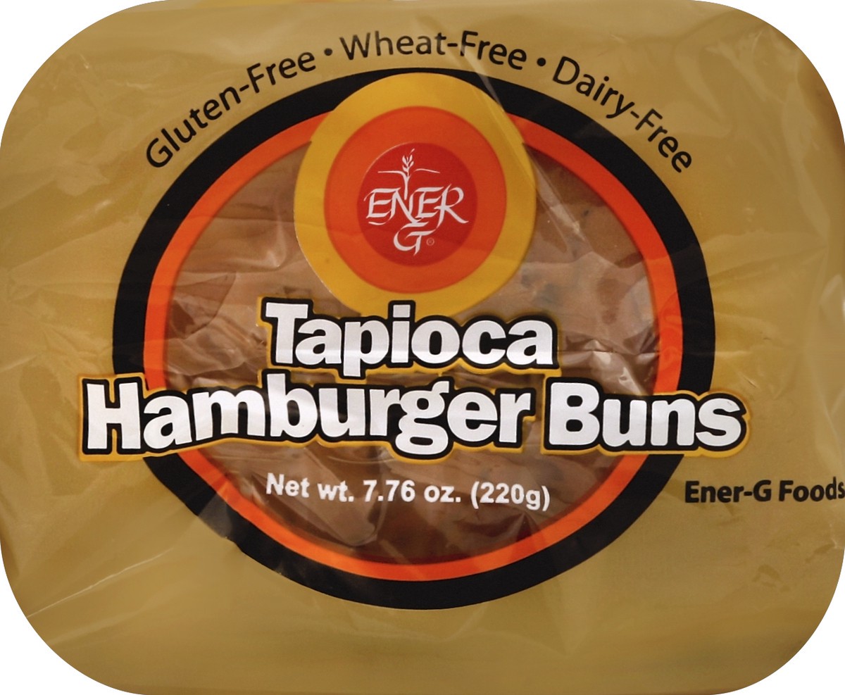 slide 4 of 5, Ener-G Tapioca Hamburger Buns, 7.76 oz