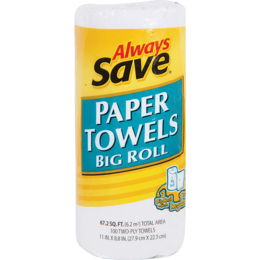 slide 1 of 1, Always Save Big Roll Paper Towels, 1 ct