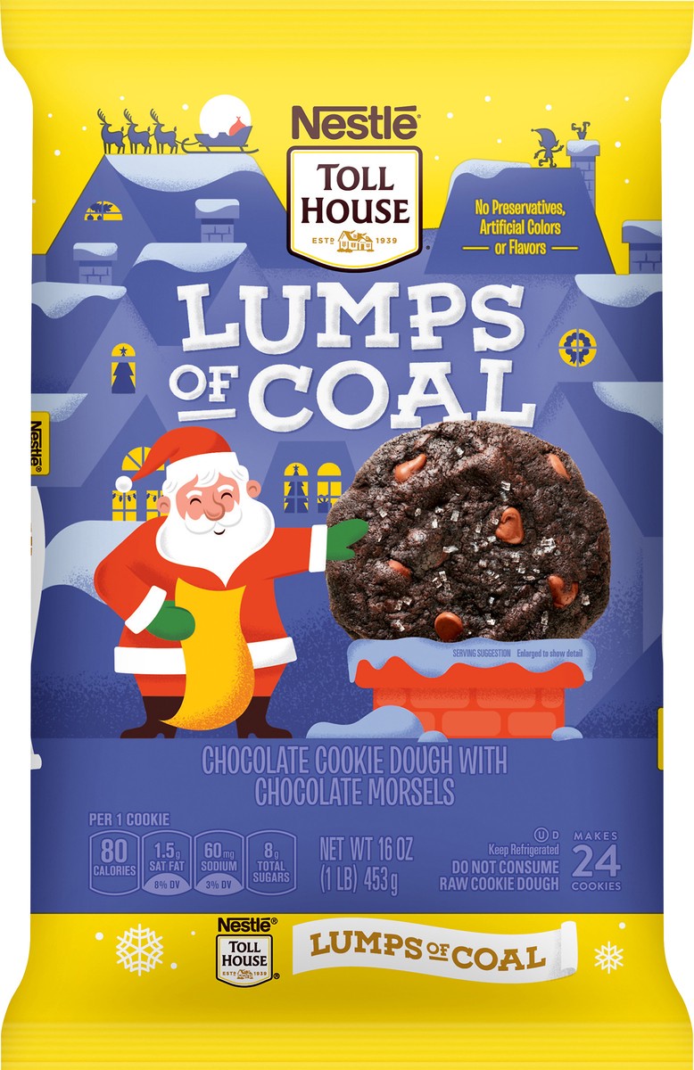 slide 7 of 8, Nestlé Toll House Lumps Of Coal Chocolate Cookie Dough, 16 oz