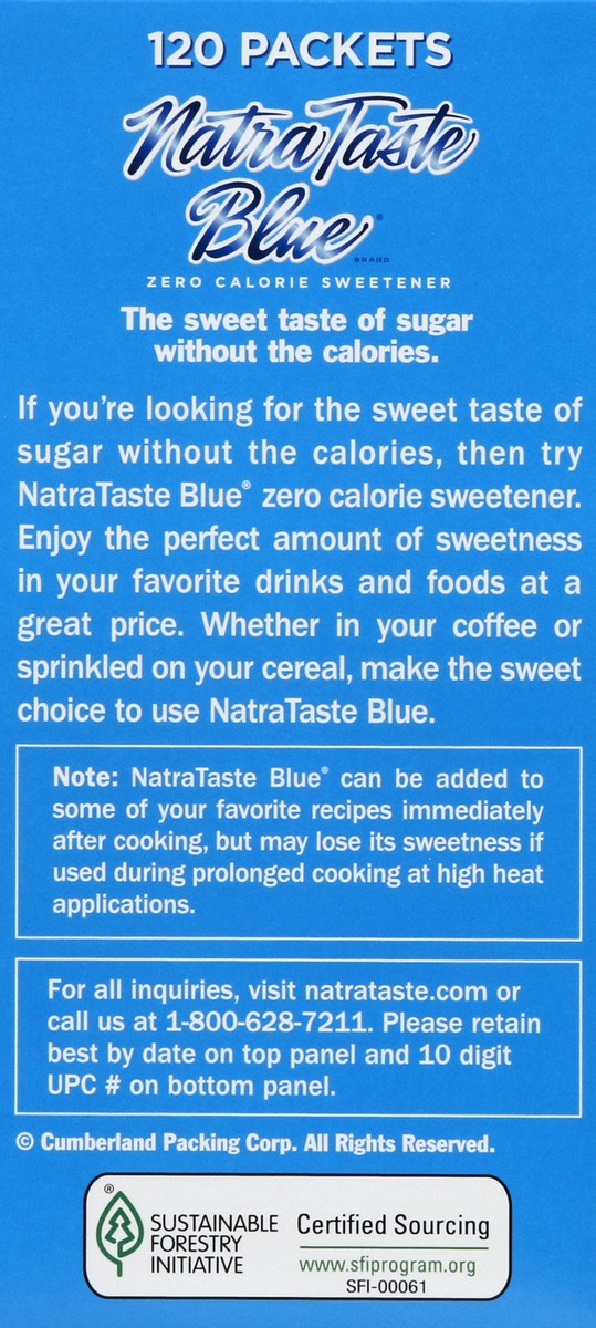 slide 3 of 4, Natra Taste Blue Sweetener 120 ea, 120 ct