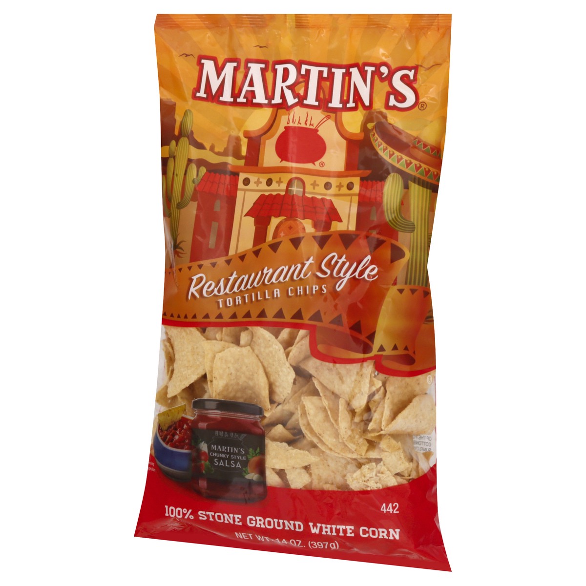 slide 4 of 13, Martin's Restaurant Style Tortilla Chips 14 oz, 14 oz