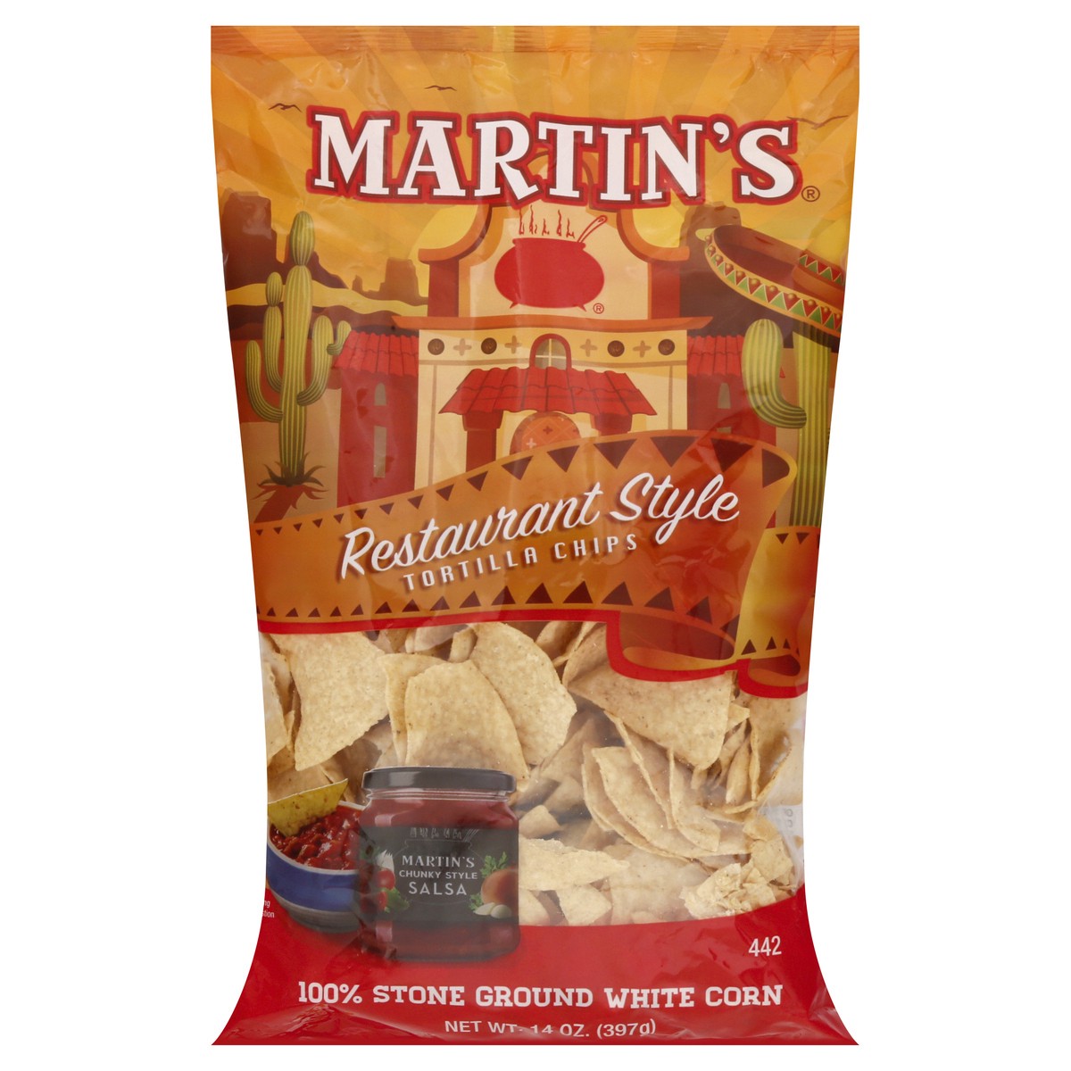 slide 8 of 13, Martin's Restaurant Style Tortilla Chips 14 oz, 14 oz