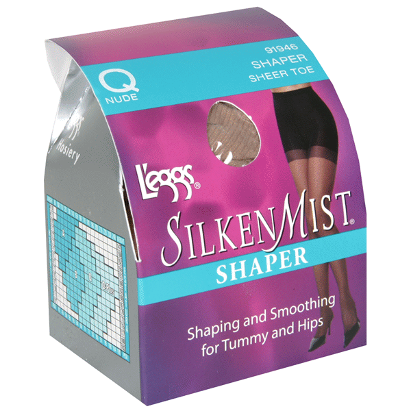 slide 1 of 1, L'Eggs Silken Mist Women's Silky Sheer Leg Shaper Pantyhose - Nude, 1 ct