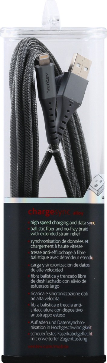 slide 5 of 11, Ventev 10 Feet Alloy USB-A to Lightning Cable 1 ea, 1 ea